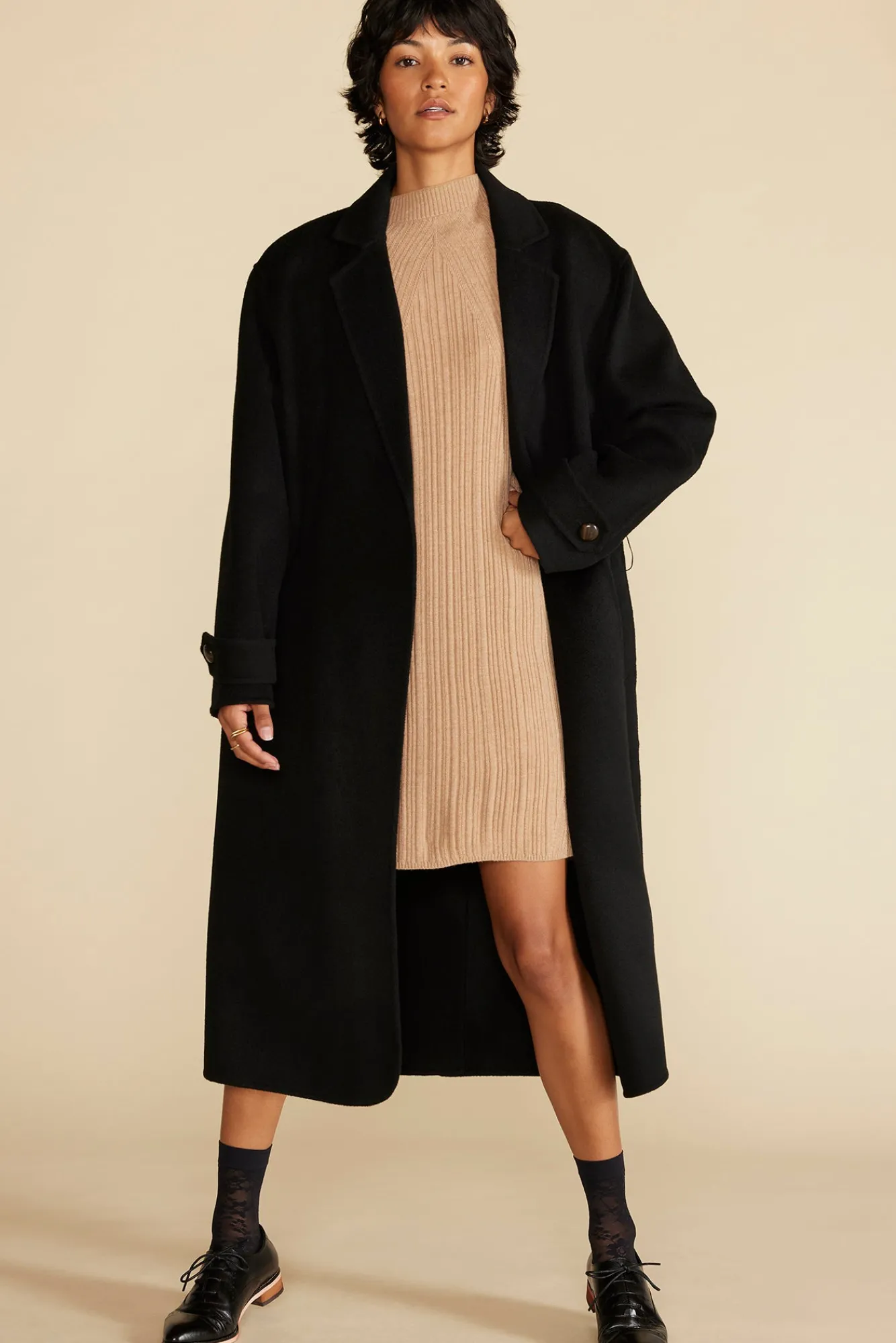 Amour Vert Sidony Mini Sweater Dress- Dresses|Clearance