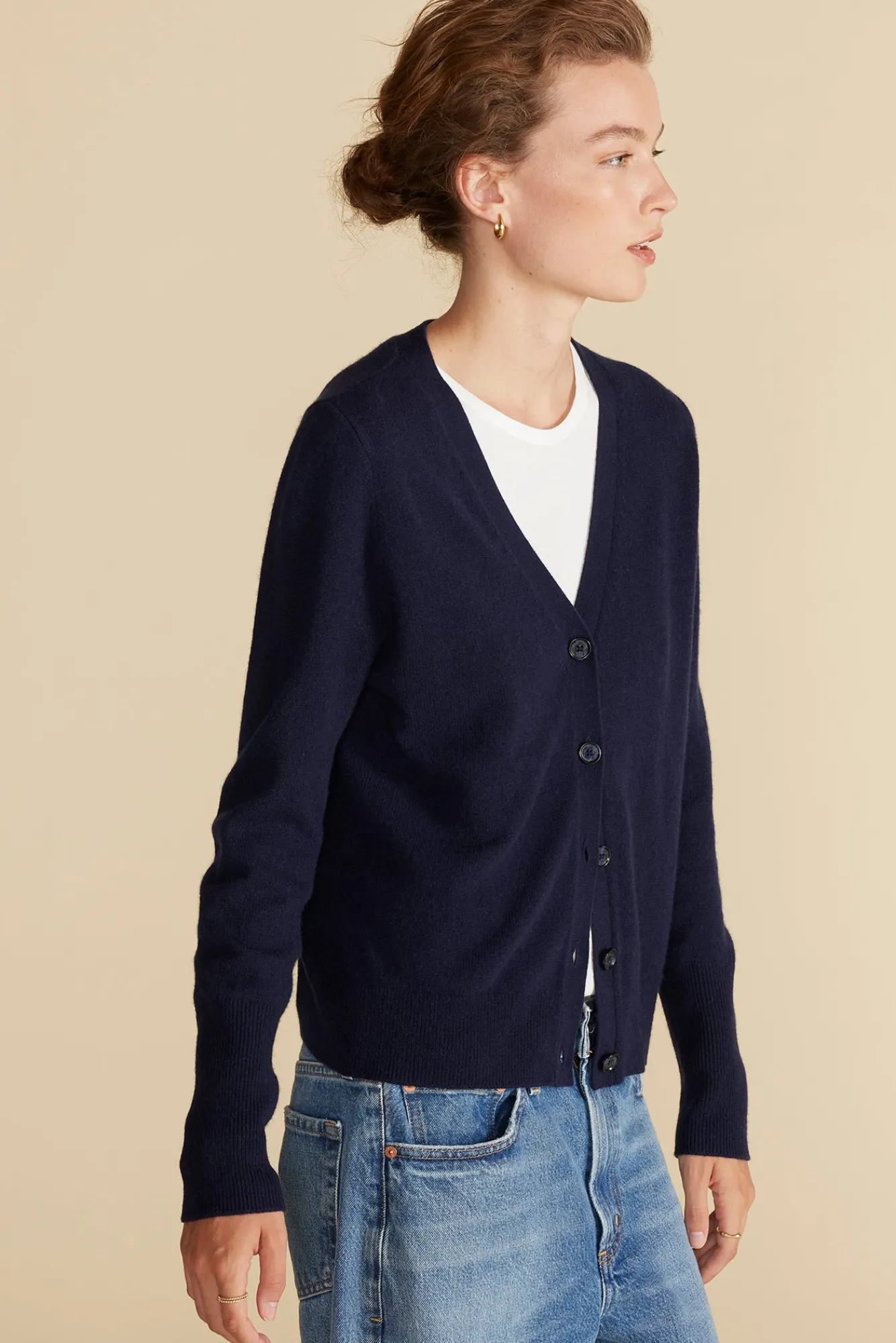 Amour Vert Mason Cashmere Cardigan- Sweaters & Cardigans