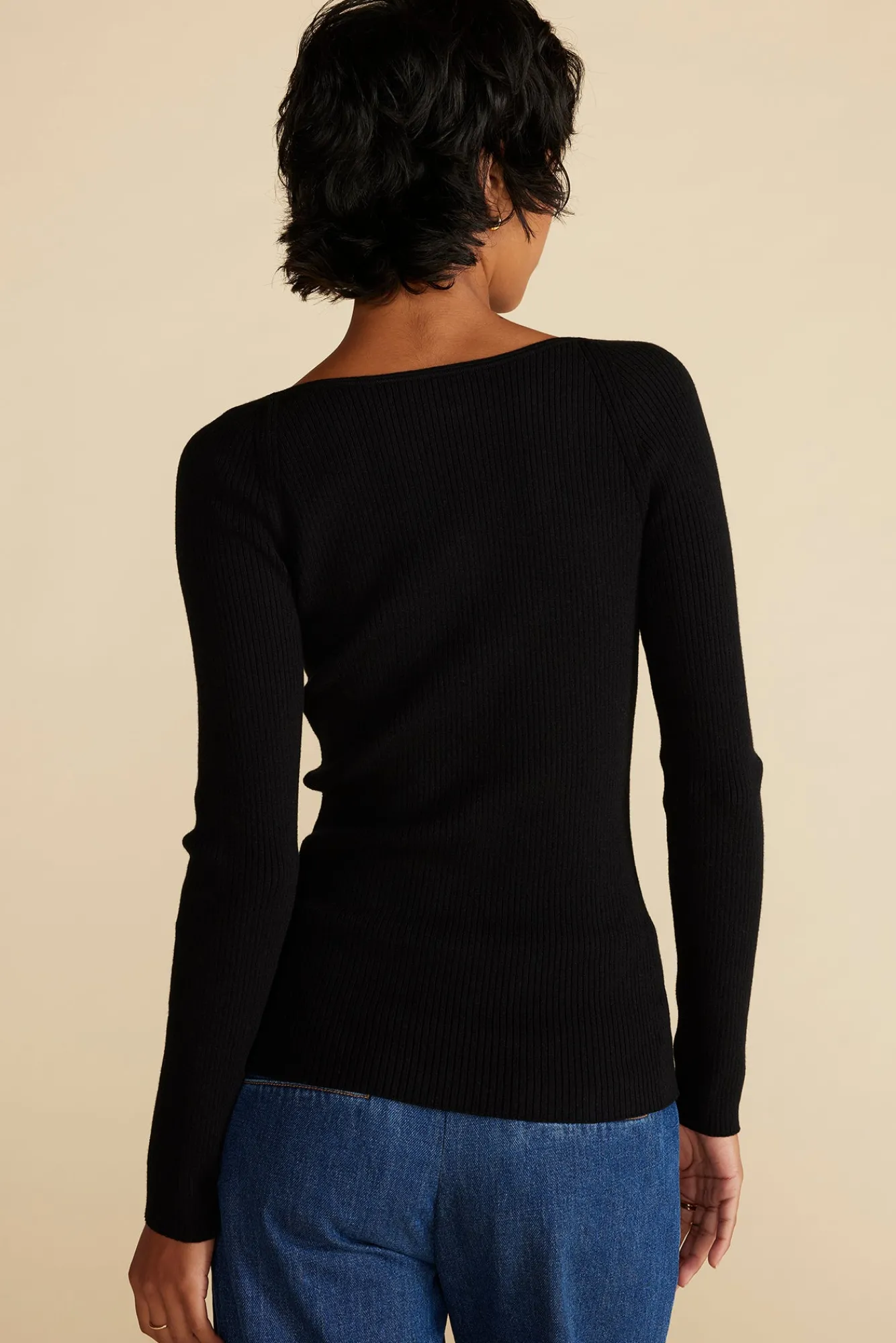Amour Vert Maelle Square Neck Sweater- Sweaters & Cardigans|Tops