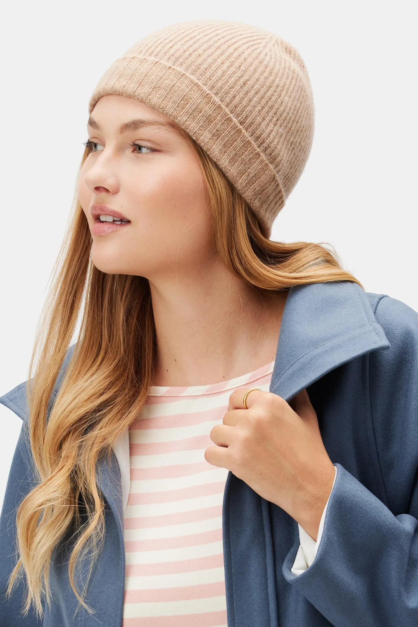 Amour Vert Colby Cashmere Beanie- Scarves|Clearance