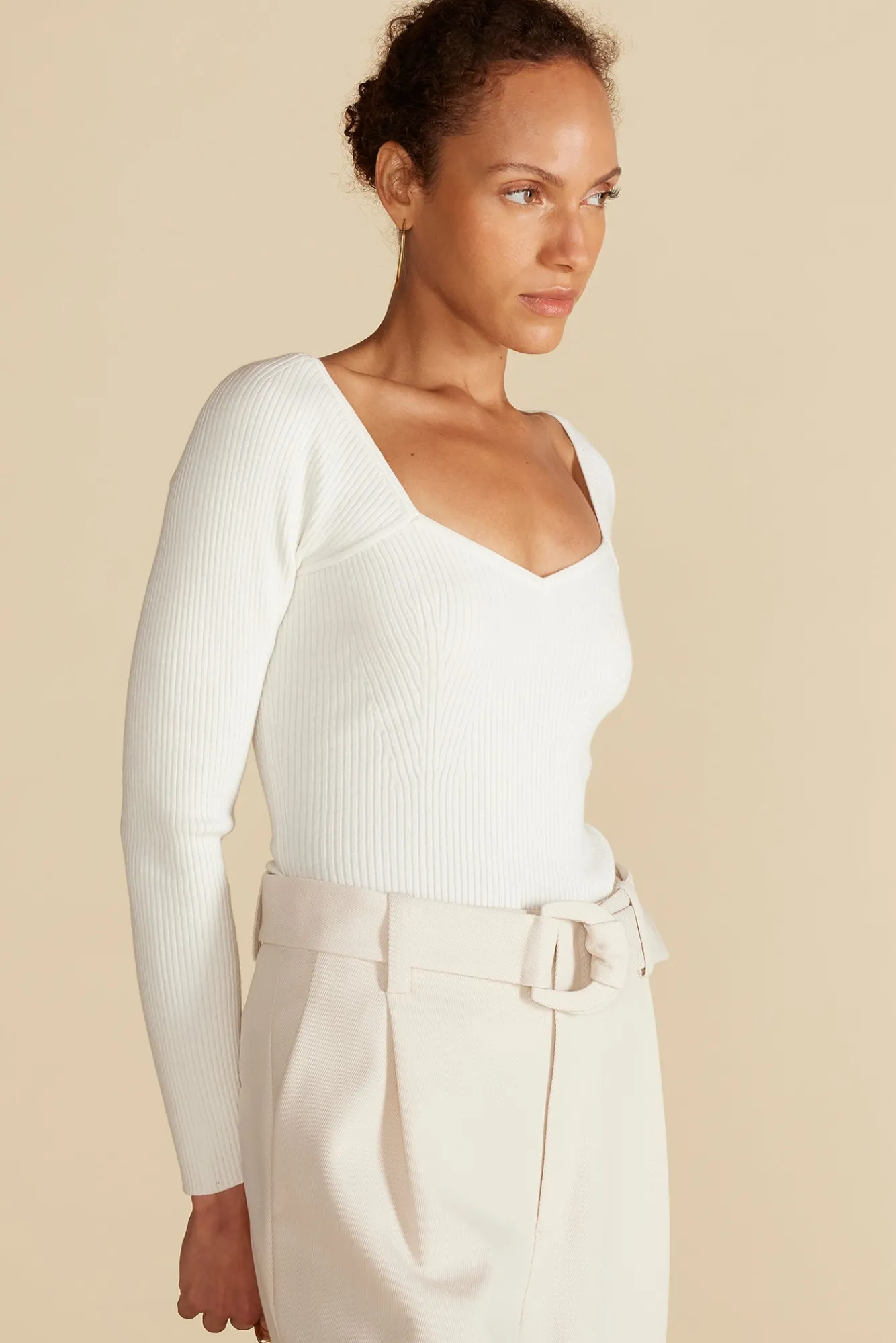 Amour Vert Maelle Square Neck Sweater- Sweaters & Cardigans|Tops