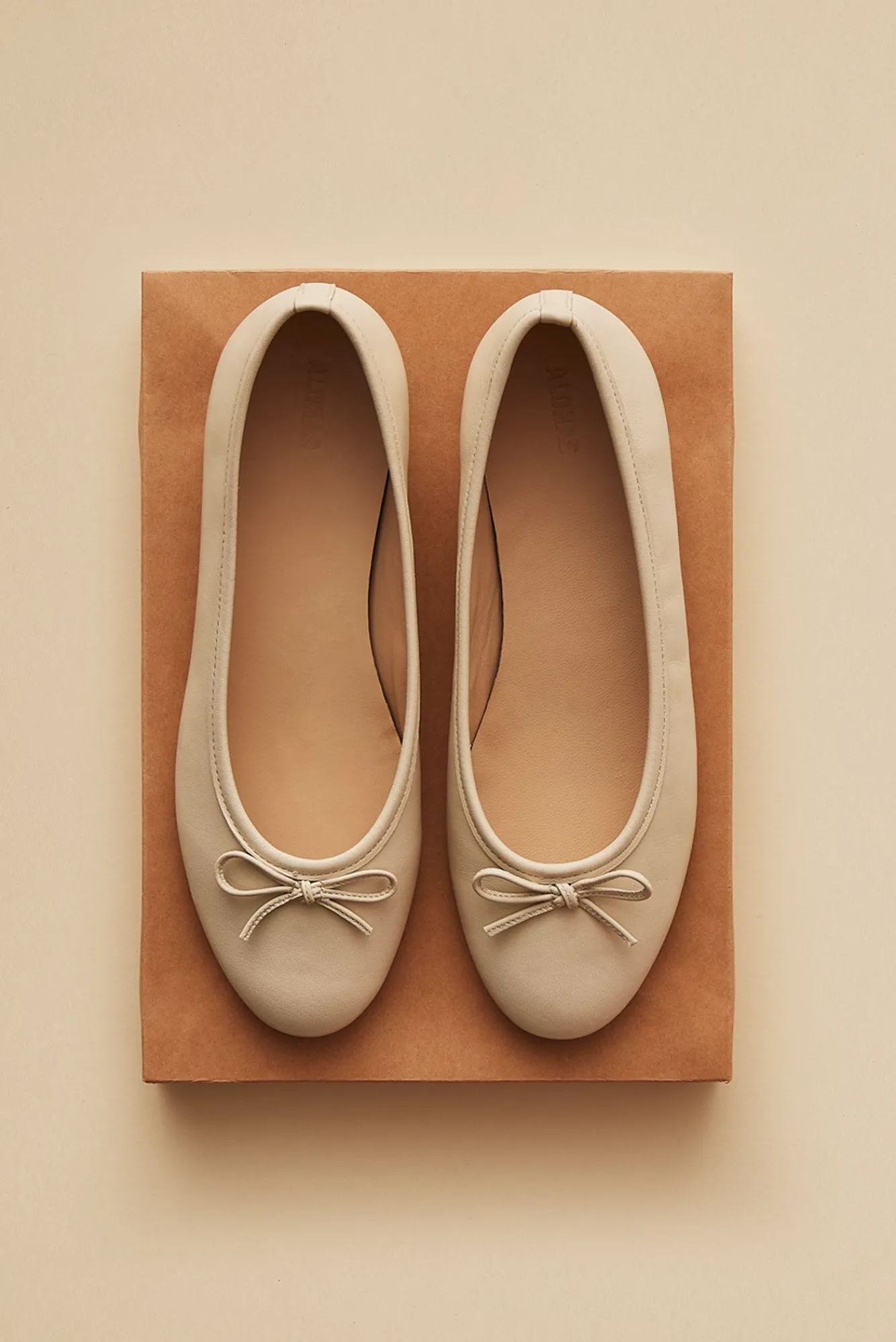 Amour Vert Alohas Oriana Leather Ballet Flats- Shoes