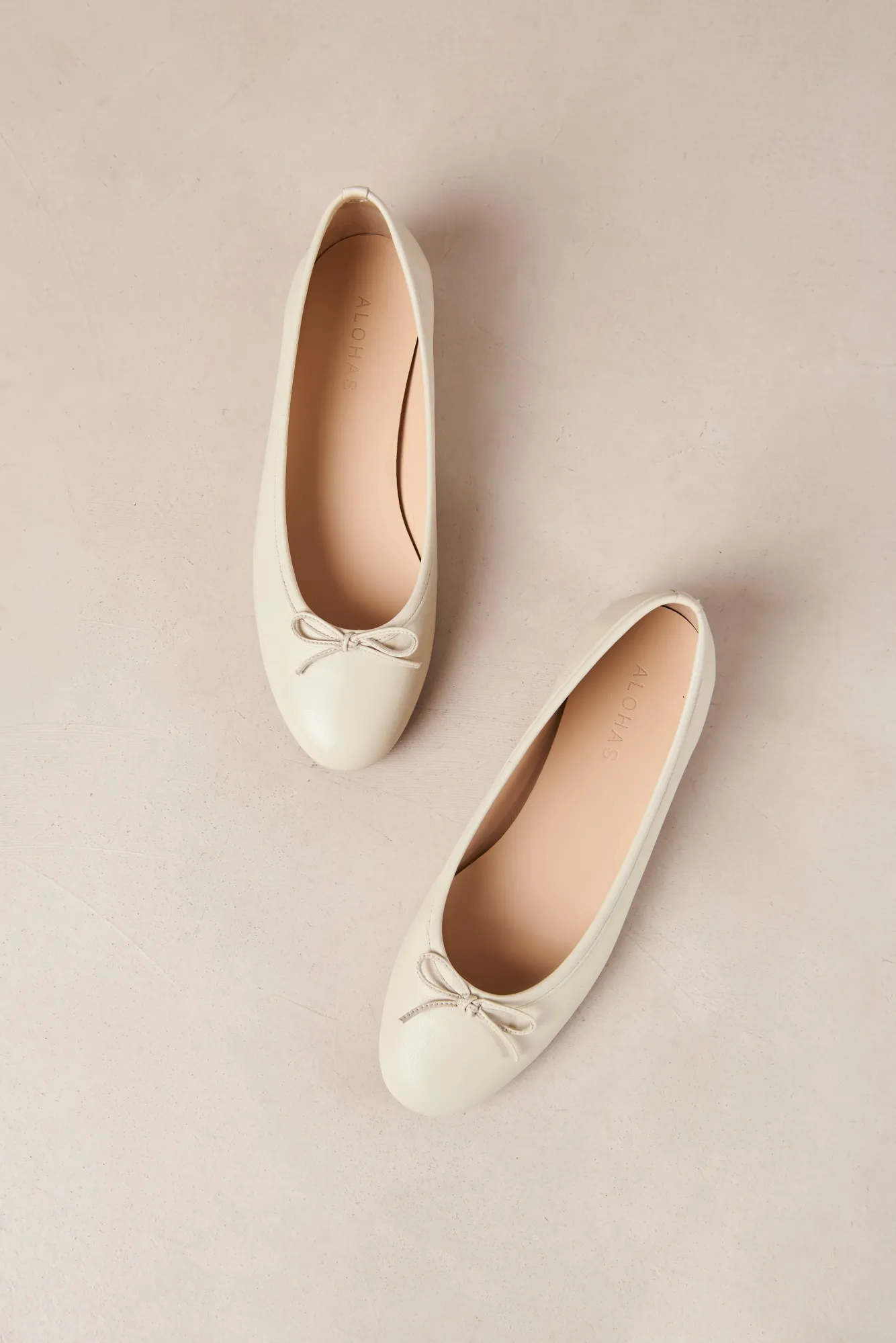 Amour Vert Alohas Oriana Leather Ballet Flats- Shoes